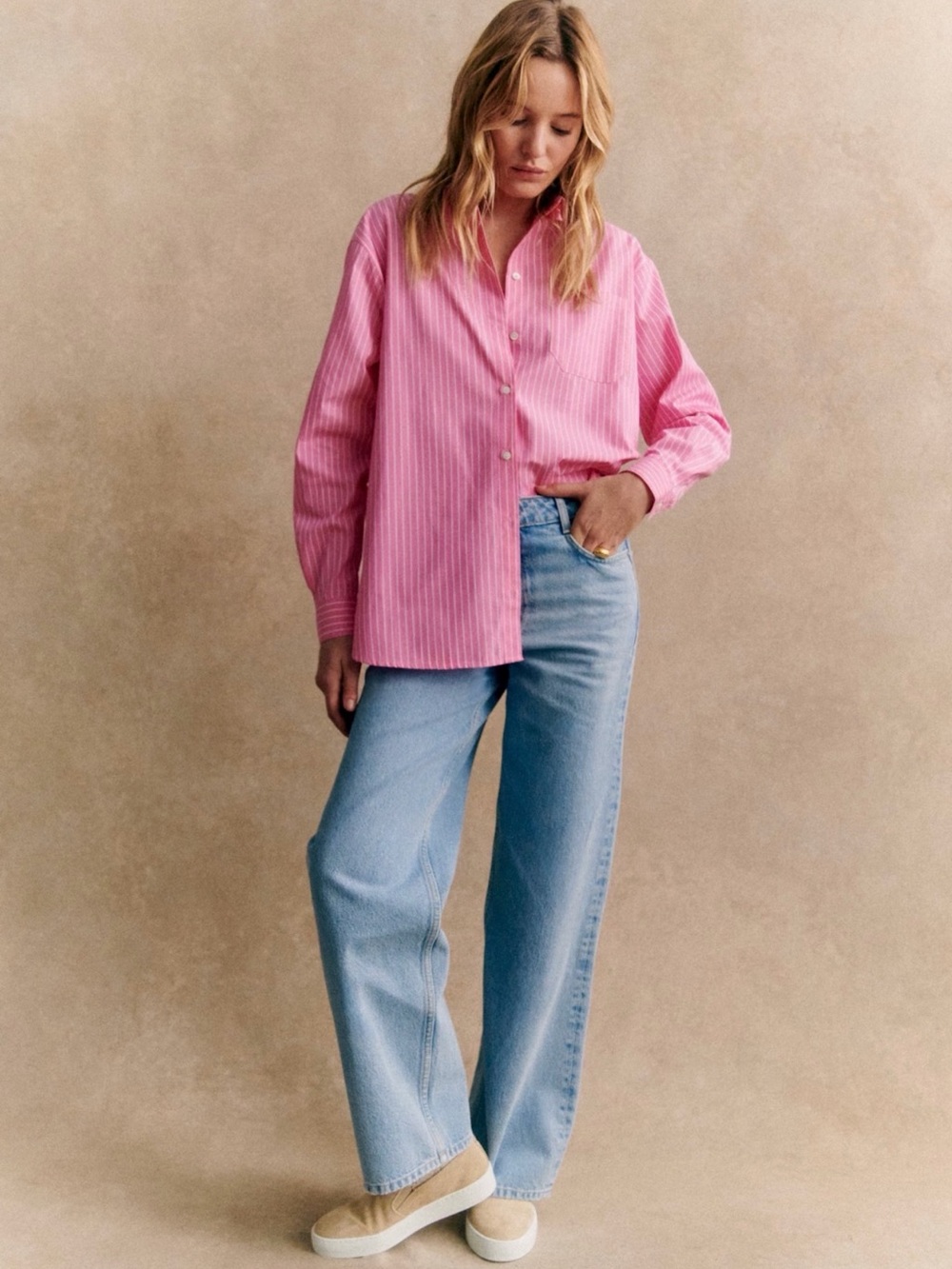 Sézane Light Blue 90’s Trousers Boyfriend Jeans
